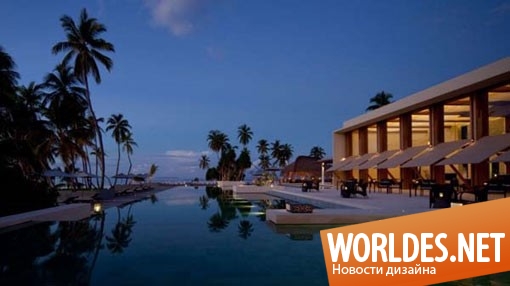 архитектурный дизайн, дизайн курорта, дизайн вилл, дизайн курортных вилл, курорт на Мальдивах